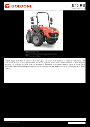 4WD ट्रैक्टर Goldoni E 40 RS 