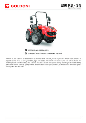 4WD ट्रैक्टर Goldoni E 50 RS 