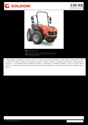 4WD ट्रैक्टर Goldoni E 50 RS 