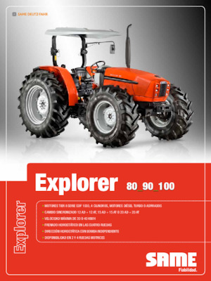 4WD ट्रैक्टर SAME Explorer 95