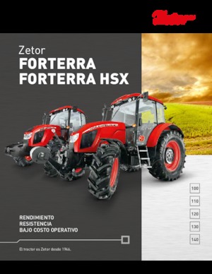 4WD ट्रैक्टर Zetor Forterra HSX 100