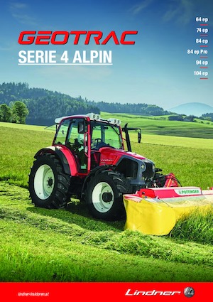 4WD ट्रैक्टर Lindner Geotrac 94 ep