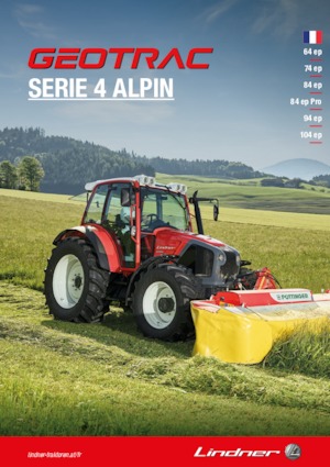 4WD ट्रैक्टर Lindner Geotrac 94 ep