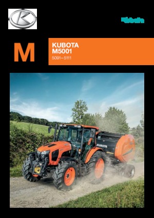 4WD ट्रैक्टर Kubota M5091