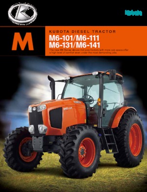 4WD ट्रैक्टर Kubota M 6-111