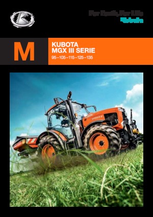 4WD ट्रैक्टर Kubota M 95 GX III