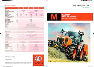4WD ट्रैक्टर Kubota M135GX-IV