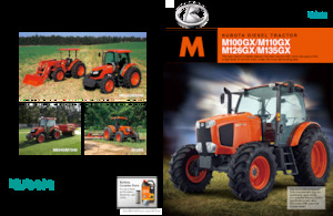 4WD ट्रैक्टर Kubota M126GX 