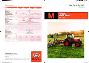 4WD ट्रैक्टर Kubota M4062