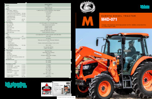 4WD ट्रैक्टर Kubota M4D-071