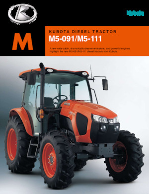 4WD ट्रैक्टर Kubota M5-111HDC