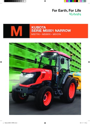 4WD ट्रैक्टर Kubota M5091N