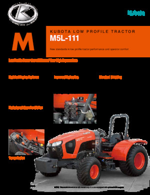 4WD ट्रैक्टर Kubota M5L-111