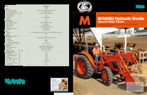 4WD ट्रैक्टर Kubota M7040SUHD