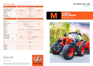 4WD ट्रैक्टर Kubota M7152