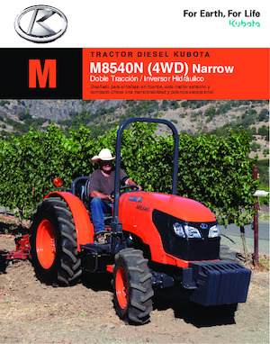4WD ट्रैक्टर Kubota M8540N
