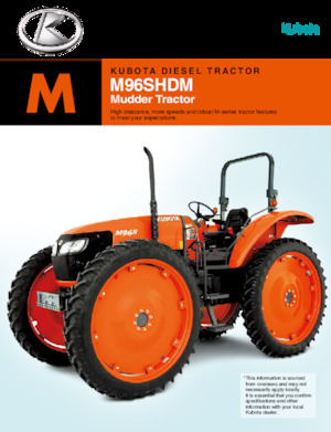 4WD ट्रैक्टर Kubota M96SHDM