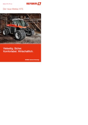 4WD ट्रैक्टर Reform Werke Metrac H 75 pro