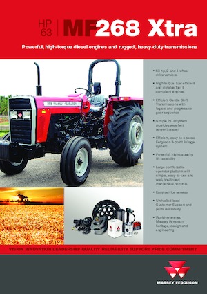 4WD ट्रैक्टर Massey Ferguson MF 268 Xtra
