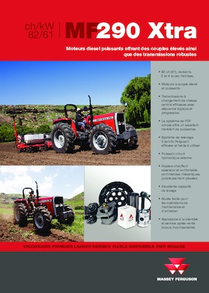 4WD ट्रैक्टर Massey Ferguson MF 290 Xtra