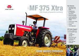 4WD ट्रैक्टर Massey Ferguson MF 375 Xtra