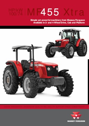 4WD ट्रैक्टर Massey Ferguson MF 455 Xtra