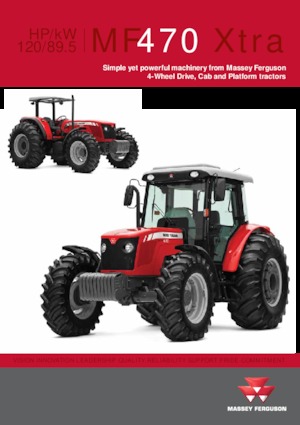 4WD ट्रैक्टर Massey Ferguson MF 470 Xtra