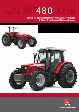 4WD ट्रैक्टर Massey Ferguson MF 480 Xtra