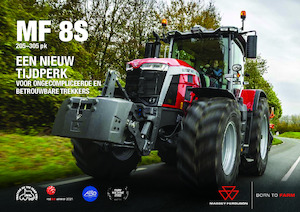 4WD ट्रैक्टर Massey Ferguson MF 8S.285 