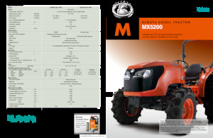 4WD ट्रैक्टर Kubota MX5200