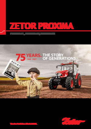 4WD ट्रैक्टर Zetor Proxima CL 110