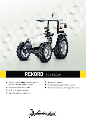 4WD ट्रैक्टर Lamborghini Rekord 4.80+
