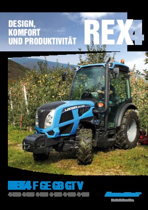 4WD ट्रैक्टर Landini Rex DT 4-100F