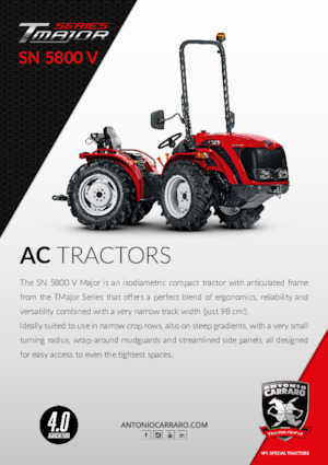 4WD ट्रैक्टर Carraro SN 5800 V major
