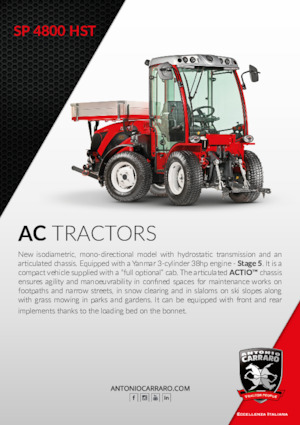 4WD ट्रैक्टर Carraro SP 4800