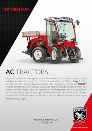 4WD ट्रैक्टर Carraro SP 4800