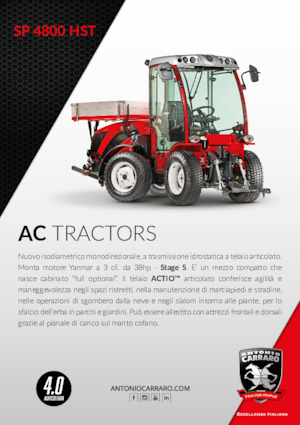 4WD ट्रैक्टर Carraro SP 4800