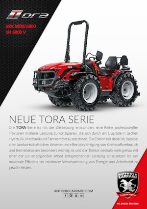 4WD ट्रैक्टर Carraro SRX 6800 Tora