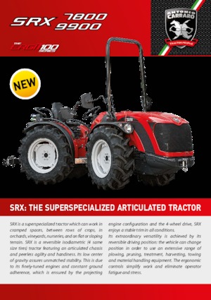 4WD ट्रैक्टर Carraro SRX 9900
