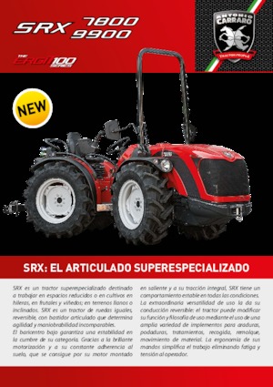 4WD ट्रैक्टर Carraro SRX 9900