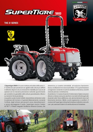 4WD ट्रैक्टर Carraro Supertigre 5800