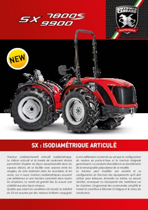 4WD ट्रैक्टर Carraro SX 9900
