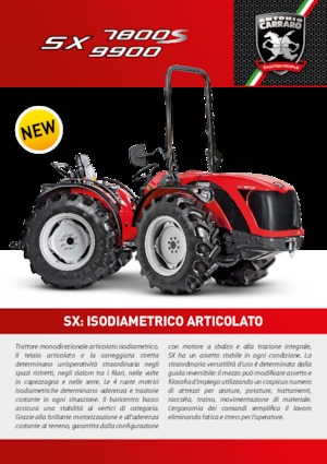 4WD ट्रैक्टर Carraro SX 9900