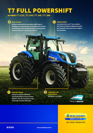 4WD ट्रैक्टर New Holland T7.215