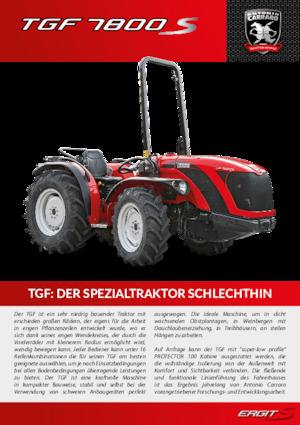 4WD ट्रैक्टर Carraro TGF 7800 S