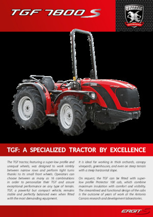 4WD ट्रैक्टर Carraro TGF 7800 S