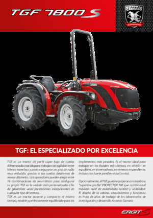 4WD ट्रैक्टर Carraro TGF 7800 S