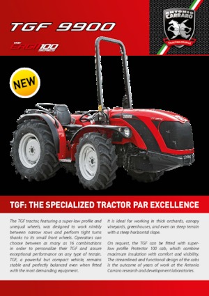 4WD ट्रैक्टर Carraro TGF 9900