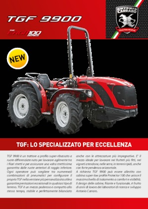 4WD ट्रैक्टर Carraro TGF 9900