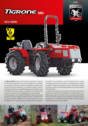 4WD ट्रैक्टर Carraro Tigrone 5800